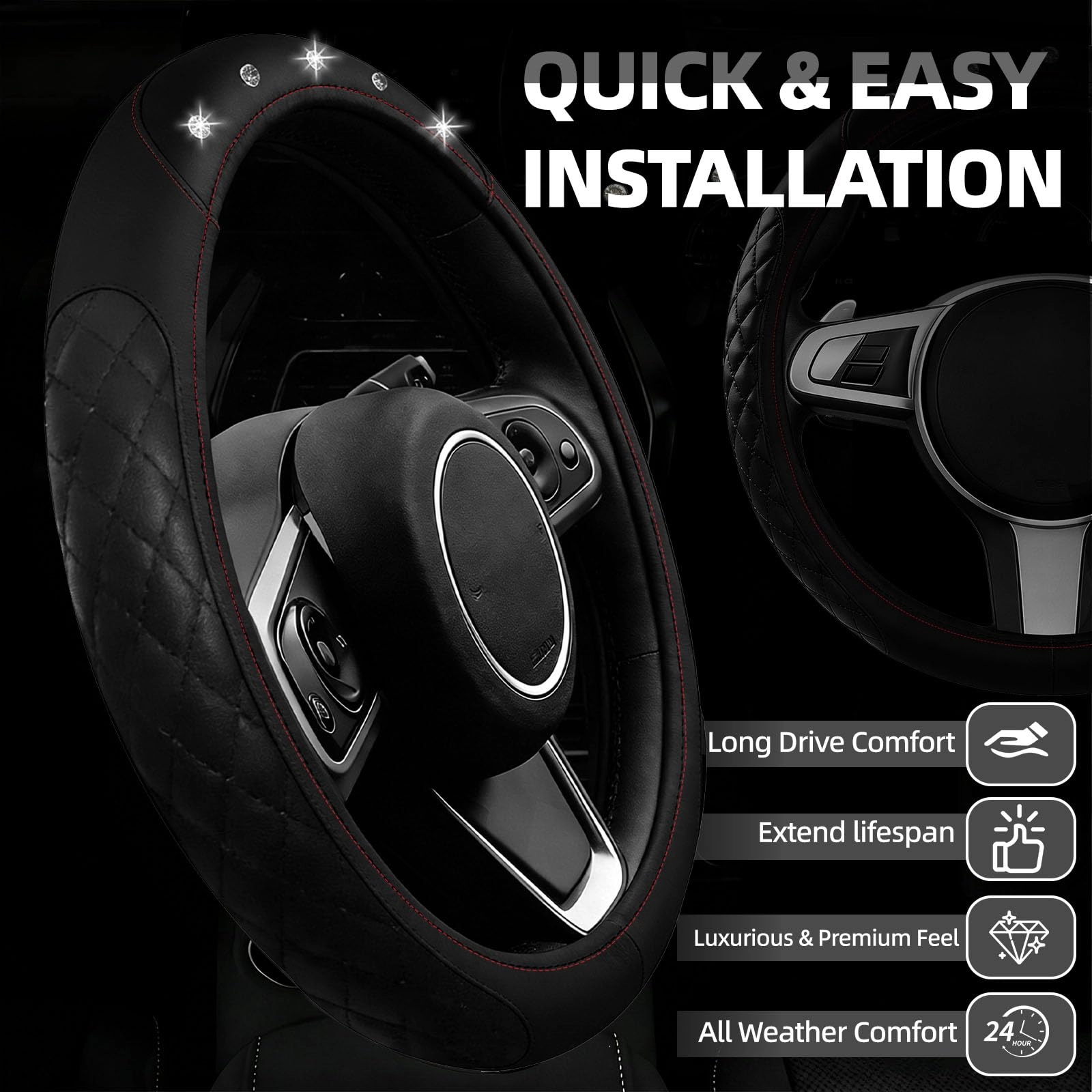 Bling Car Accessories Set