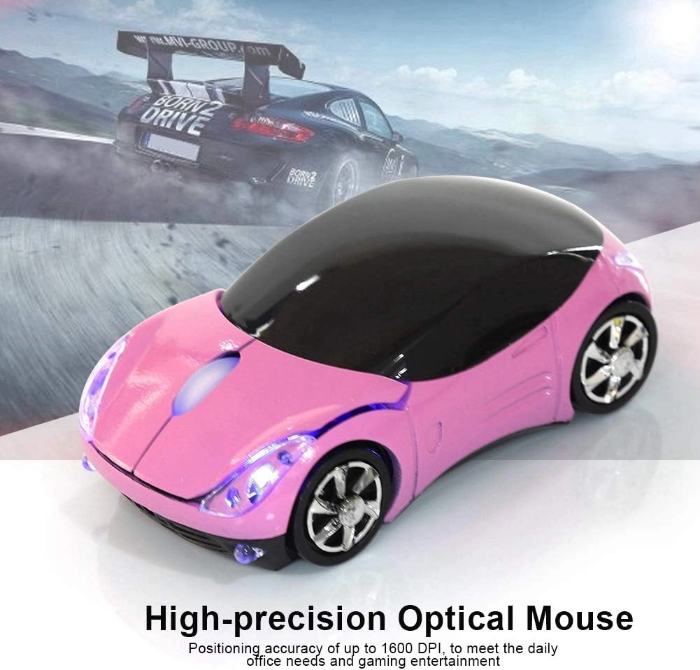 e Sport Car Shaped Wireless Mouse - 2.4G Wireless