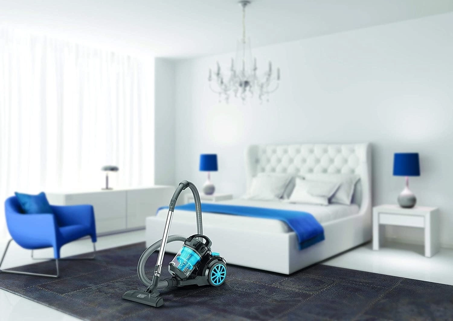 Multi-Cyclonic Bagless Corded Canister Vacuum Cleaner (VM2080-B5)