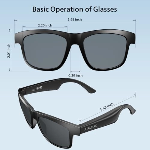 Bluetooth Glasses - Polarized UV400 Speakers