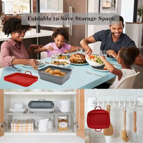 Silicone Foldable Airfryer Liner - Silicone 2 piece(s)