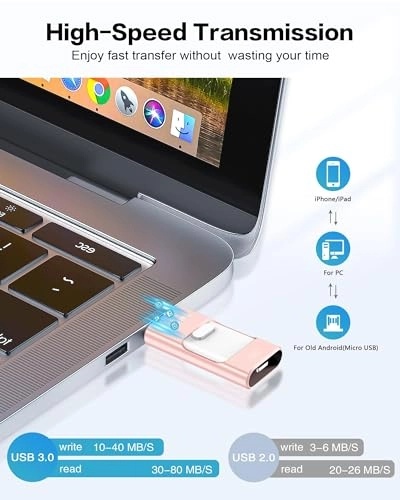 UD203 - USB 3.0 iOS Micro USB Type-C 512GB