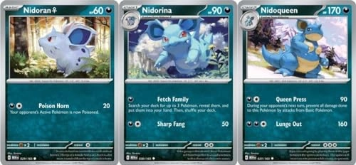 Nidoqueen 031/165 - Evolution 3 Card Lot
