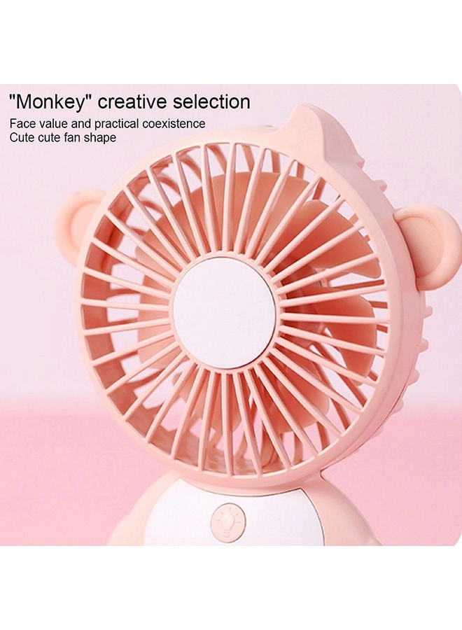Mokey Emergency Supply Desk Lamp - Hand-Held Portable Pink