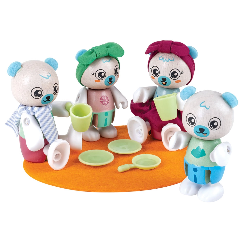 Hape Green Planet Explorers FSC Polar Bear Family (BDM-E3529) 10 pcs