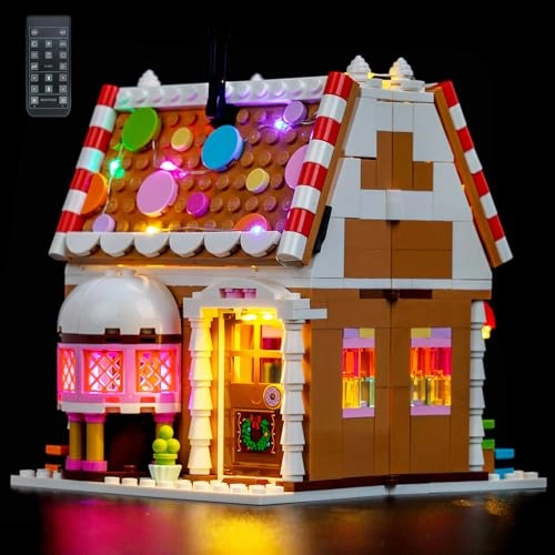 Light kit Compatible with Lego 40809 Festive Gingerbread House - RC Version USB