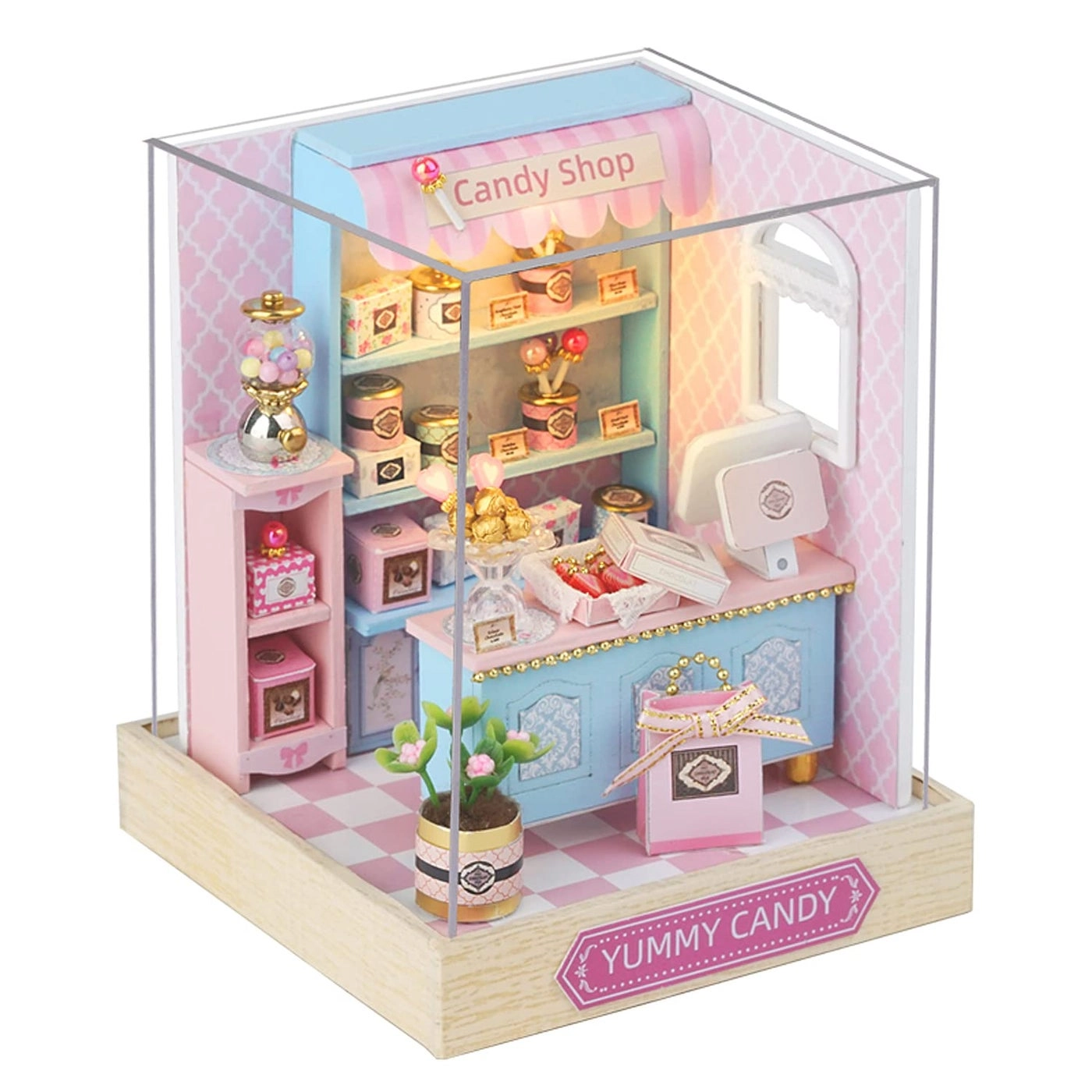 QT Series Dollhouse - Wooden House Kit LED Light