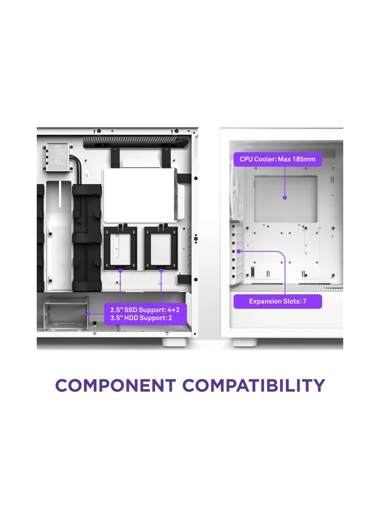 H7 Elite - Tempered glass side panel Mid Tower