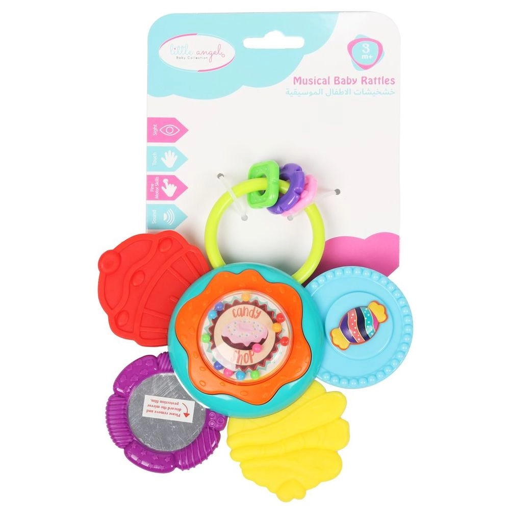 Baby Flower Sweet Candy Rattle Teether Toy - Suitable for 3 months and above