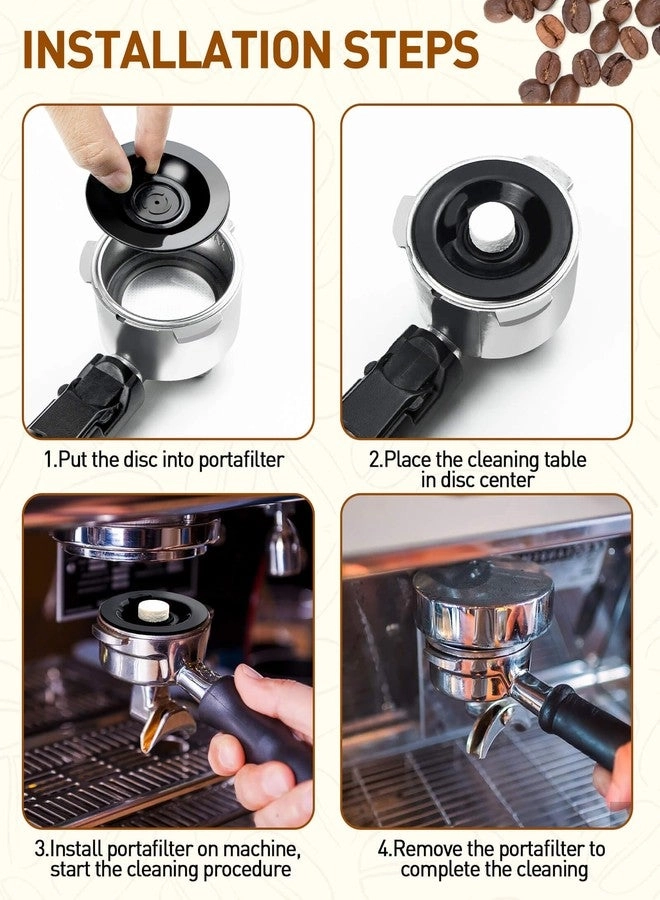 Espresso Cleaning Disc - 2PCS 54mm Silicone