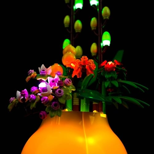 40588 Flower Pot - Copper Line USB cable and battery compartment