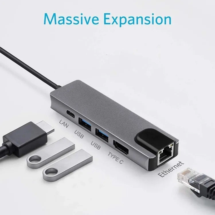 5-in-1 USB-C Docking Station - Laptops & More
