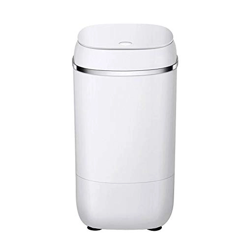 Mini Portable Washing Machine for Compact Laundry,Small Semi-Automatic Compact Washer (Color : White)