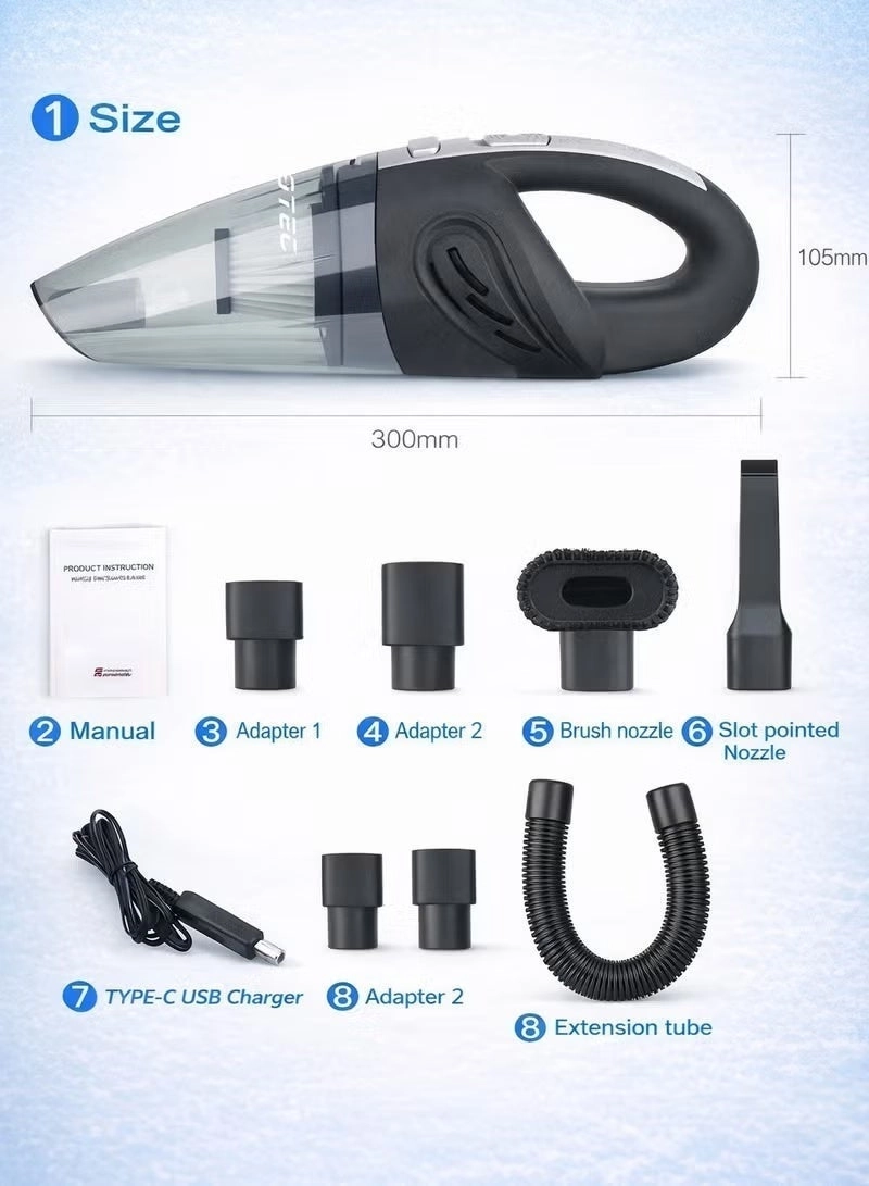 Handheld Vacuum - 3600mAh