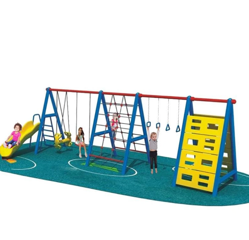 Kids Playground Climbers Swings N Slide - 3+ Multi Colour