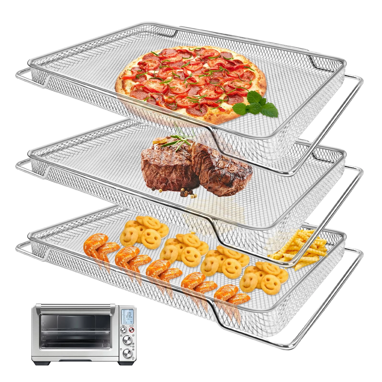 Air Fryer Basket - Stainless Steel 1PCS