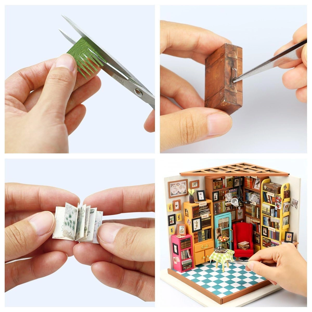 DIY Miniature Dollhouse Kit - Halloween/Christmas 1:20