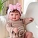 Mia Reborn Baby Doll - 17 Inch Brown Hair Ages 3+