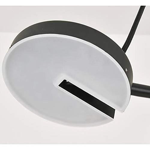 LED Modern Tapered Chandelier - Black warm light