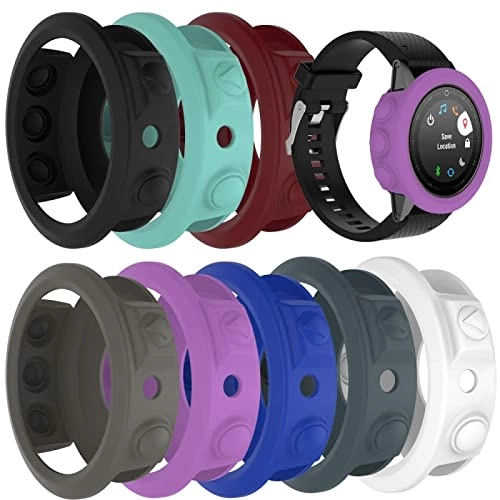 Bumper Case for Garmin Fenix 5S - Purple Silicone