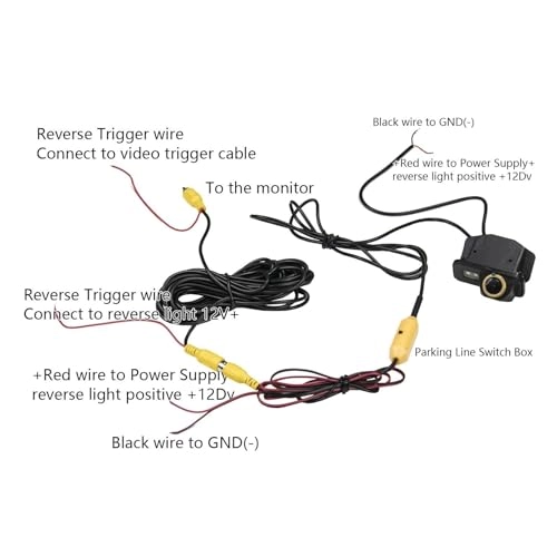 Reverse car rear view camera - Night vision Wired 720 x 540 pixels
