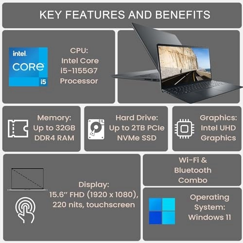 Inspiron 15 3000 3520 - 15.6'' Core i5-1155G7 12GB DDR4 512GB SSD