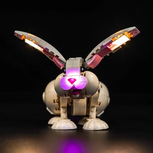 LED Light Kit for Lego 31133 White Rabbit Animal - white