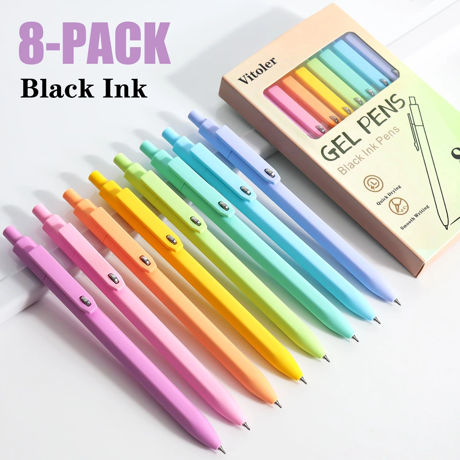 Aesthetic Pens - 8 Pcs 0.5mm