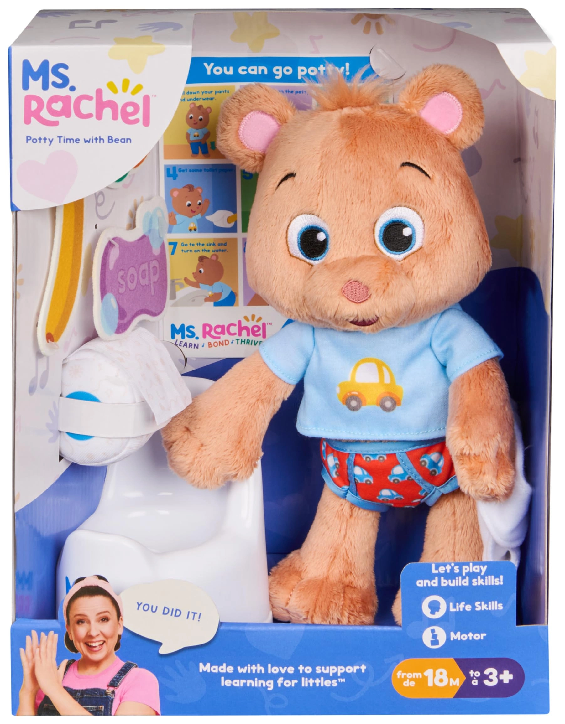 Spin Master Potty Time with Bean - 18 Months to 3+ 10 pieces