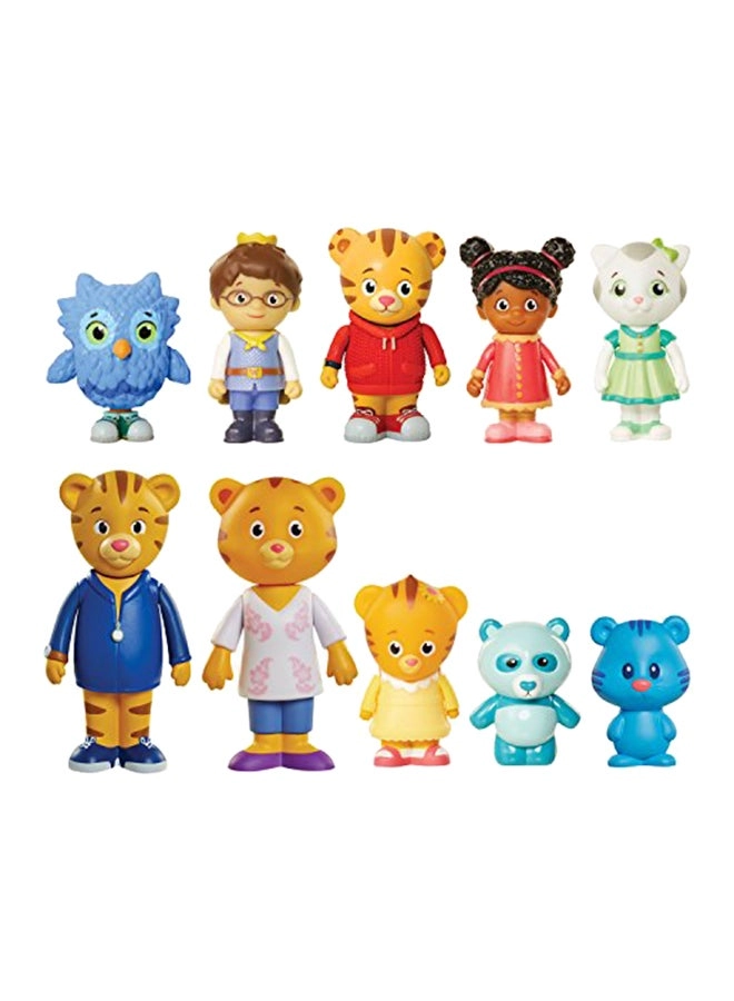 Daniel Tiger's Neighborhood Friends And Family Figure Set - 6+ Years 10-Piece