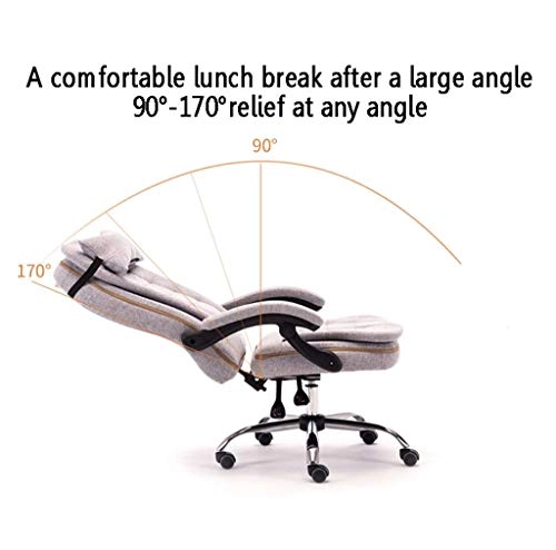 Reclining Chair - Fabric Cotton Black
