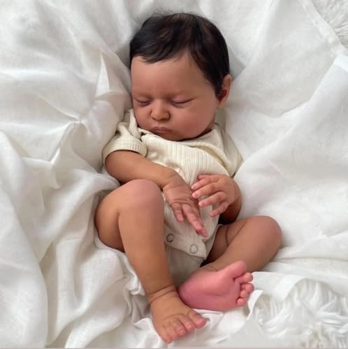 Laura Reborn Baby Doll - 20 inch Vinyl Dark Brown Ages 3+