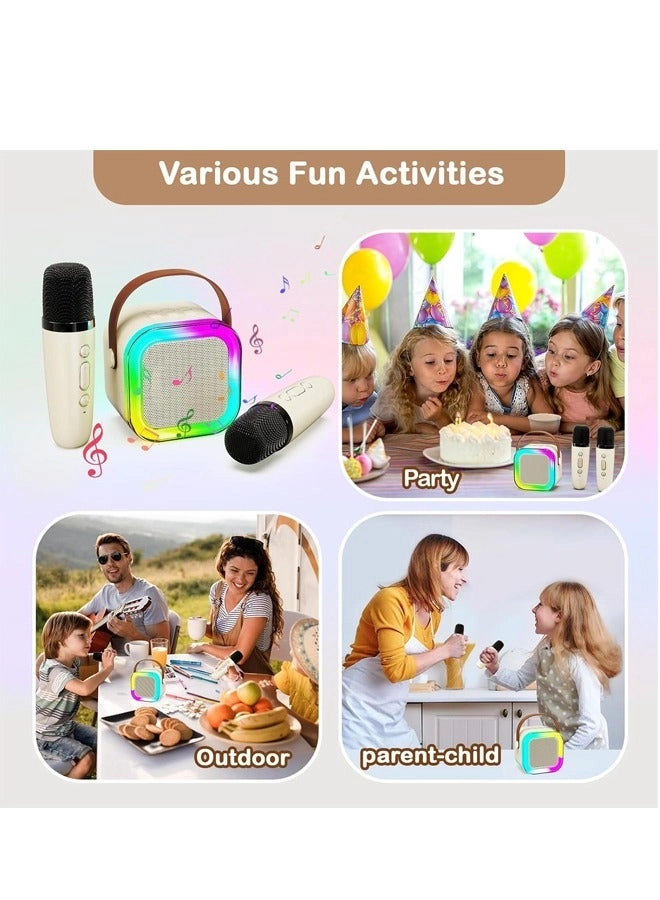 Portable Karaoke Machine - 2 wireless microphones