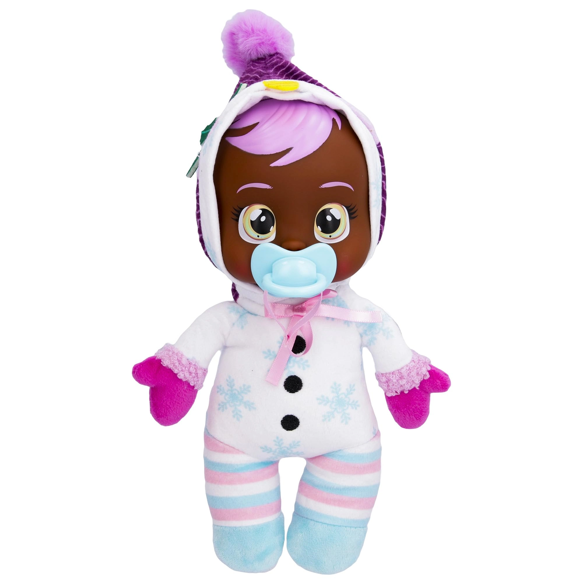 IMC Toys Holly Baby Doll - 9" Cries Real Tears Snowman Pajamas Ages 18 months+