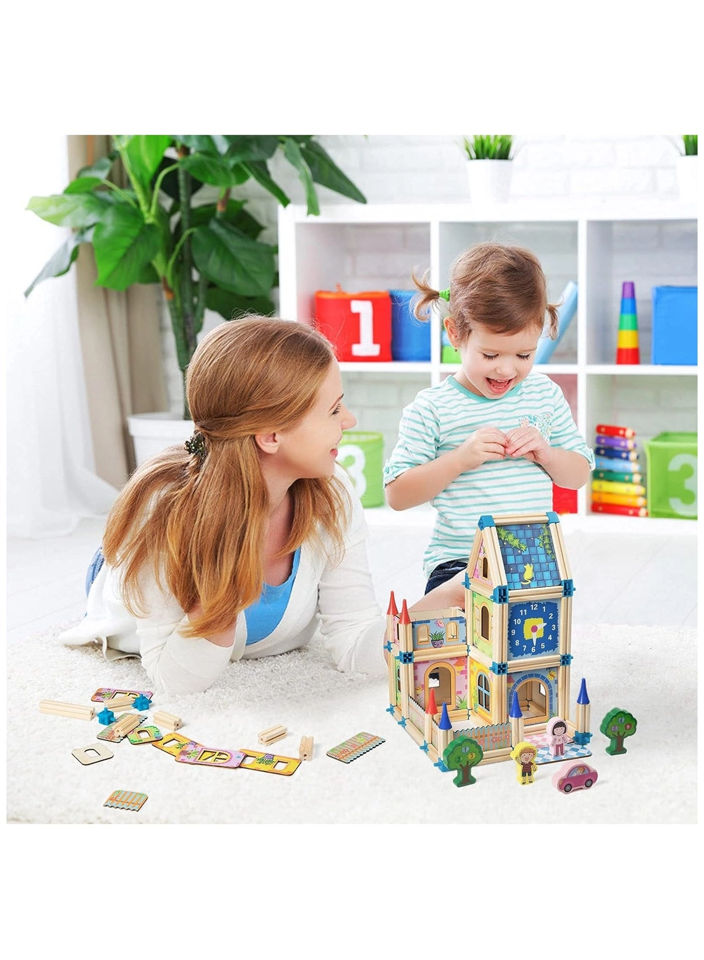 House Building Kit - Colorful 128 pcs