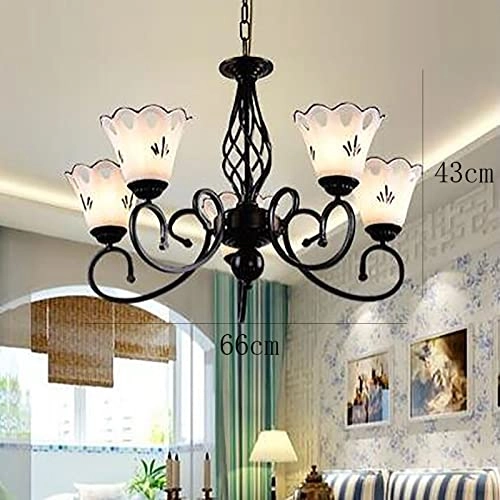 European Art Rustic Chandelier - Black 85*47cm