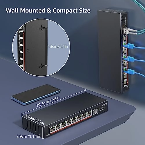 9 Port | 8x2500Mbps+1x10G SFP 9-ports
