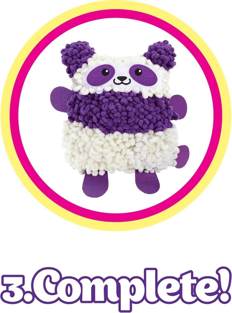 Plush Panda Pal - DIY 25.5 cm Purple