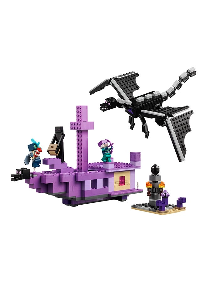 Minecraft The Ender Dragon and End Ship (21264)