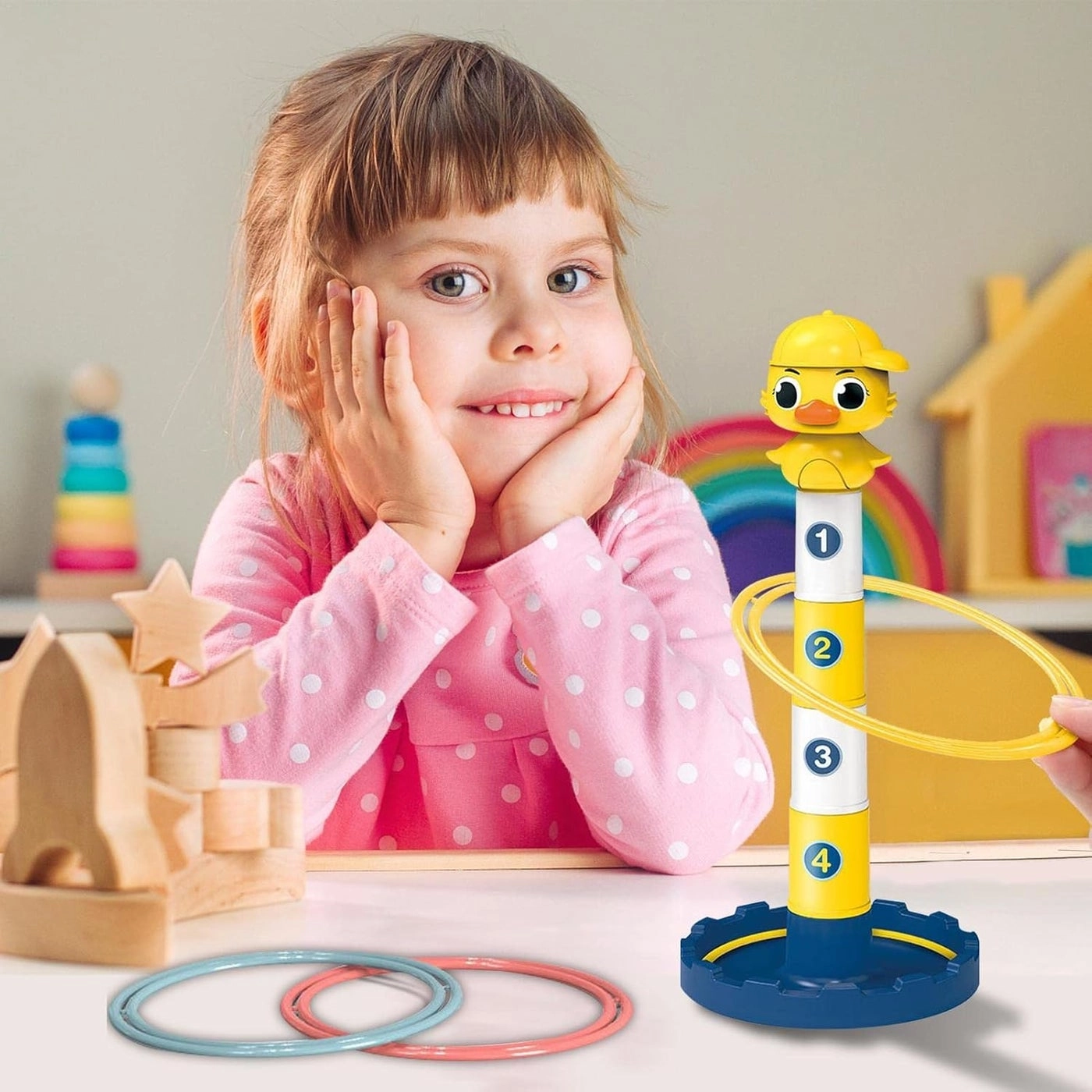 Stacking Cups Cartoon Duck - 4 pieces