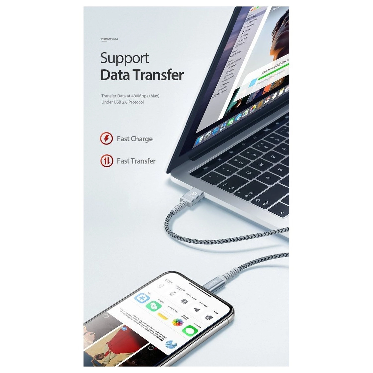 KII-Pro Series Lightning Cable 1m + 2m Bundle