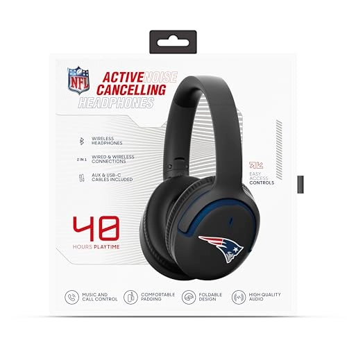 NFL-ANC-PATS Wireless Headphone