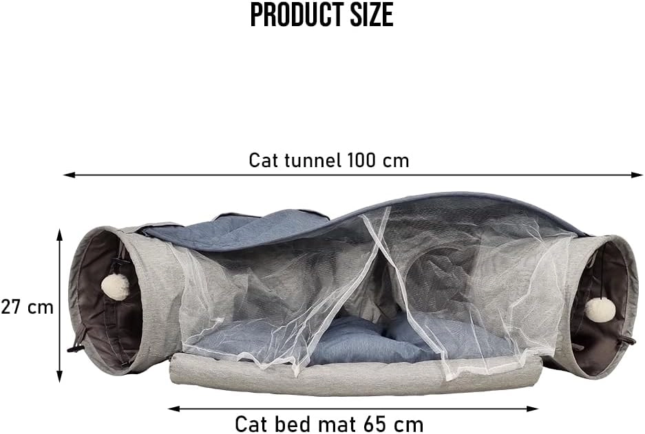 Cat tunnel bed