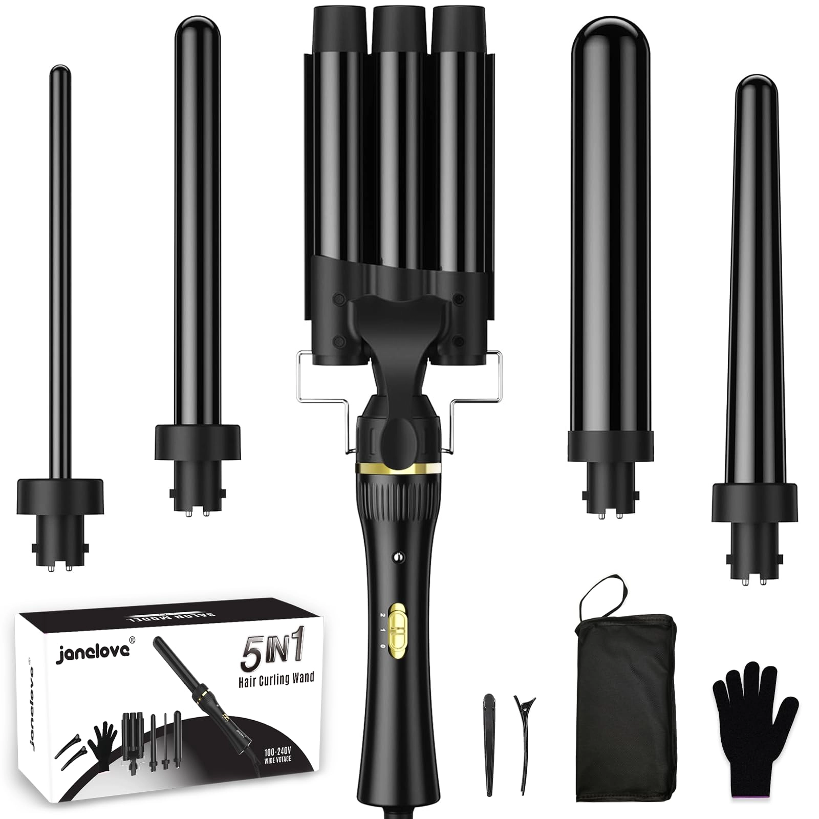 janelove L-F7 - 5-in-1 10-32mm Black
