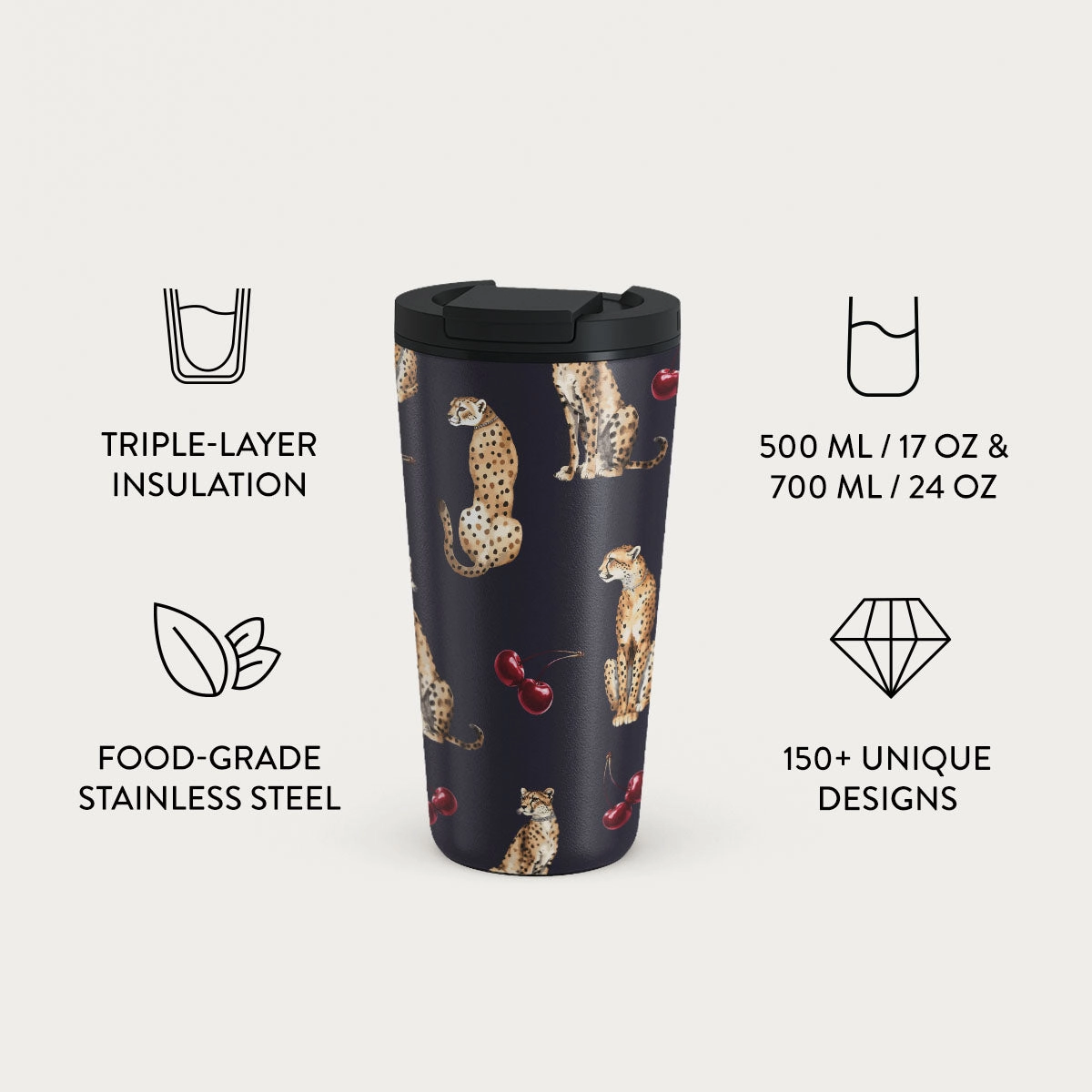 Stainless Steel Celestial Travel Mug - 700ml