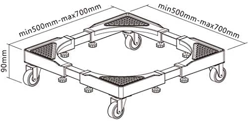 Adjustable Mobile Washing Machine Base - Automatic Heightening Universal Caster Stand