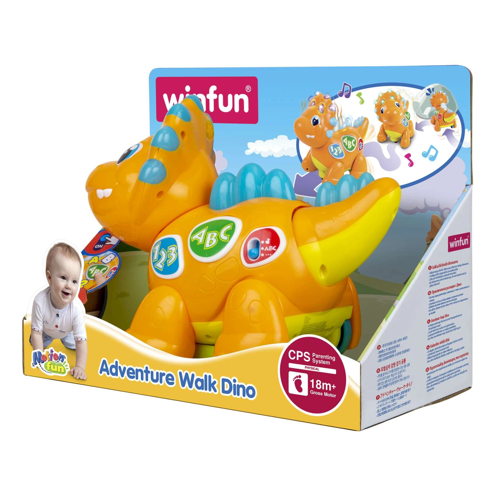 Walk With Me Dinoboo - 18 M+ 3 AA batteries required.