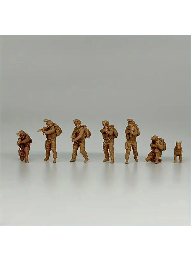 Generic US Navy SEAL Team 6 Model Kit - 1:72 Unpainted Resin