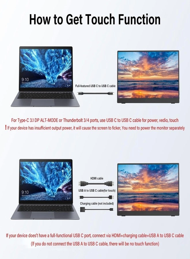 Touchscreen Portable Monitor - 15.6" 1920x1200P