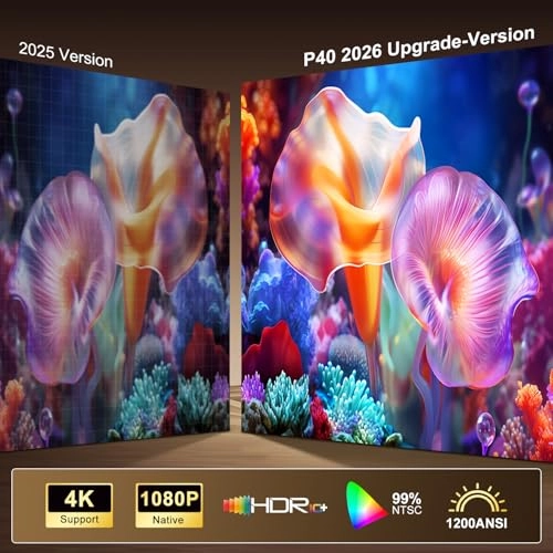 P40AE 1200 ANSI lumens Native 1080P